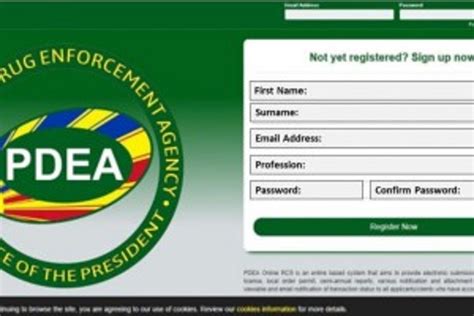 rcs@pdea.gov.ph|Regulatory Compliance System.
